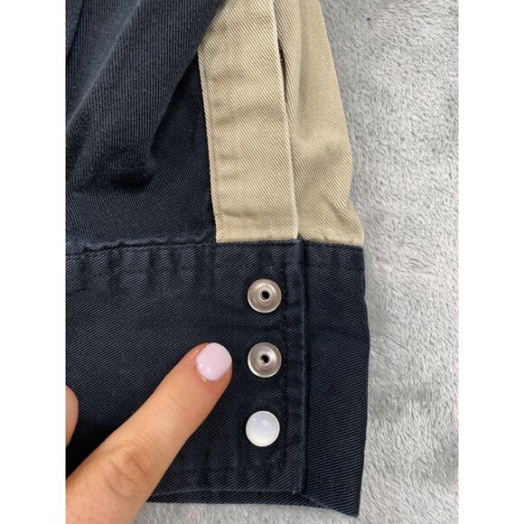 Outlaw Western Wear Men's XXL Two-Tone Beige & Black Button-Down Shirt - Picture 12 of 13